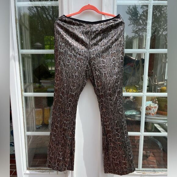 Anthropologie Sequin Snake Joni Pants NWT - Picture 7 of 12